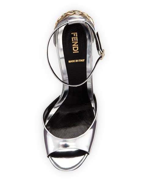 fendi honeycomb heel sandal|farfetch Fendi sandals.